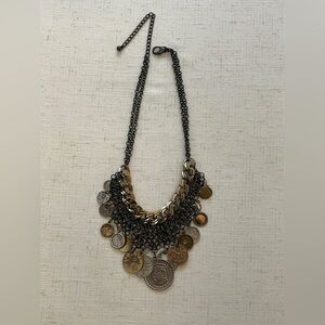 Chico’s - Gold and Silver Coin Necklace